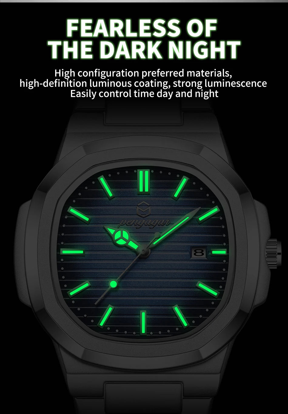 Luxury Military Stainless Steel Watch