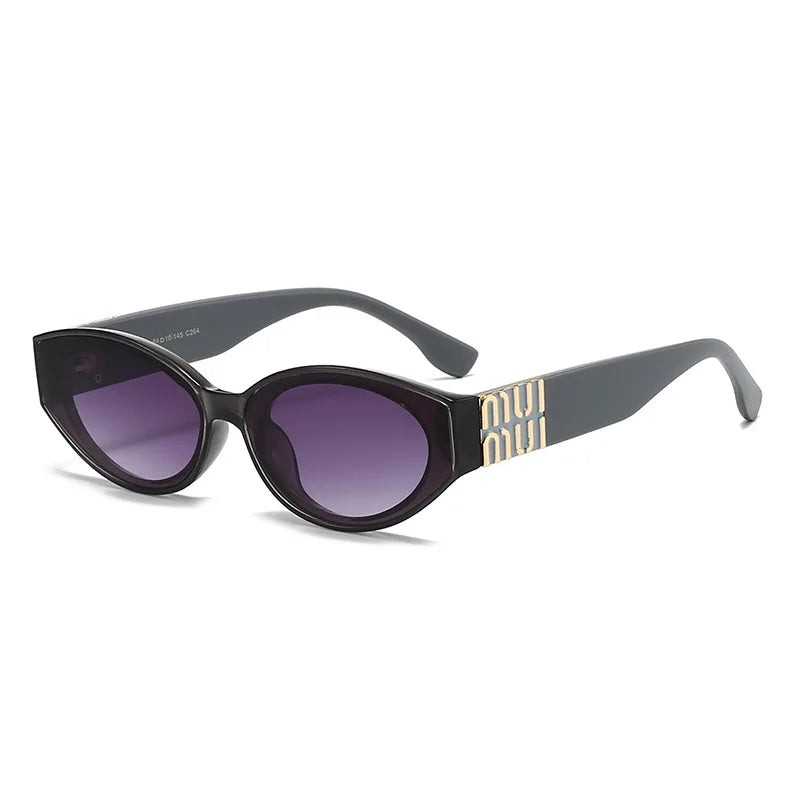 Luxury Oval UV400 Sunglasses – Unisex