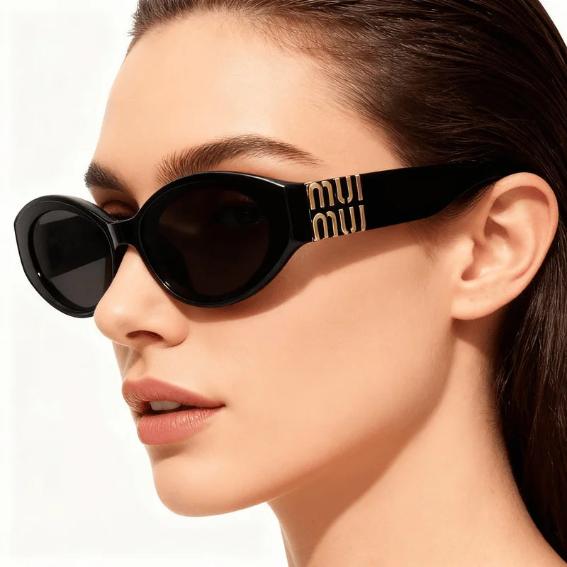 Luxury Oval UV400 Sunglasses – Unisex