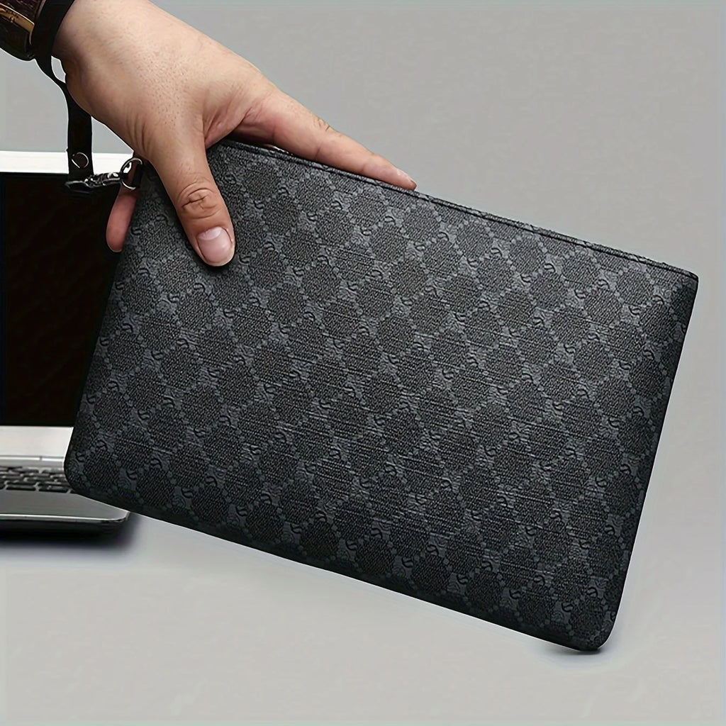 Men's PU Leather Clutch Wallet – Business