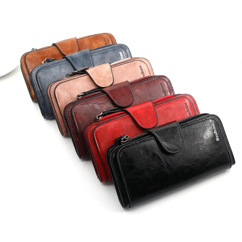 Long PU Leather Clutch Wallet