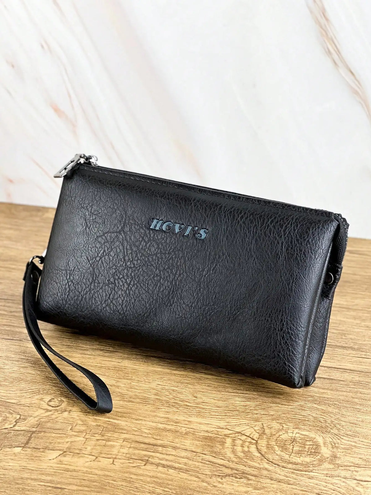 Men's Double Compartment Zip Wallet