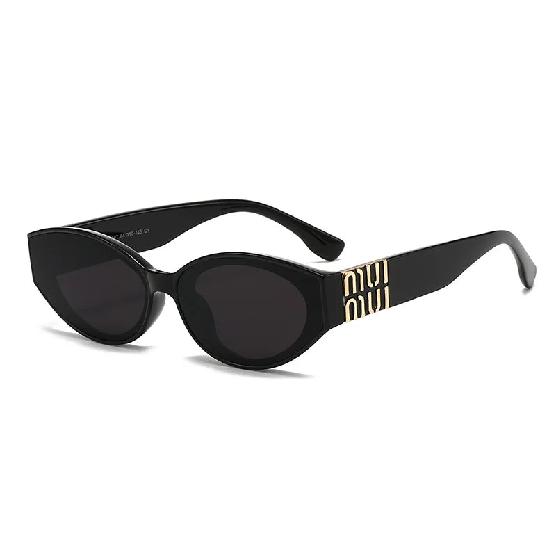 Luxury Oval UV400 Sunglasses – Unisex