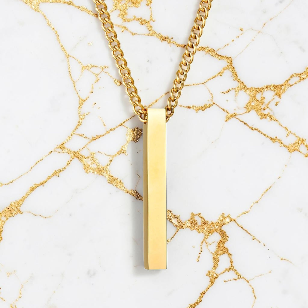 Stainless Steel Bar Necklace