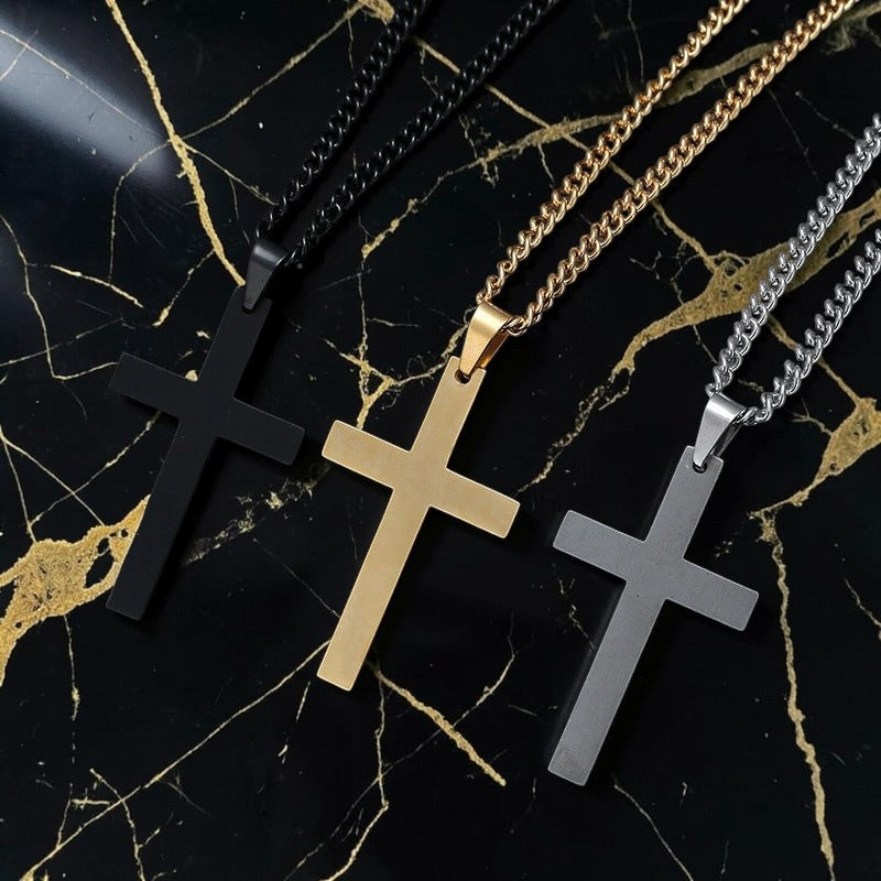 Stainless Steel Cross Necklace