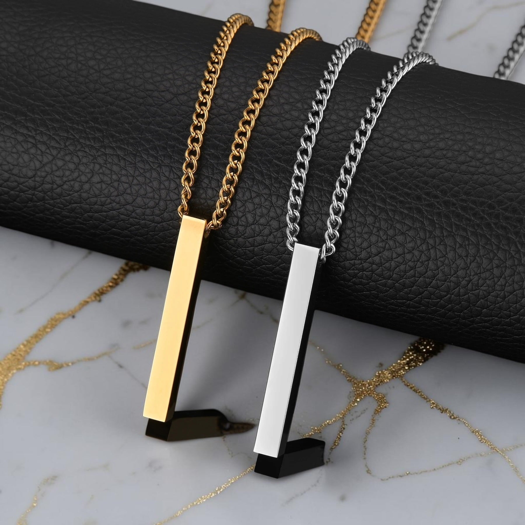 Stainless Steel Bar Necklace