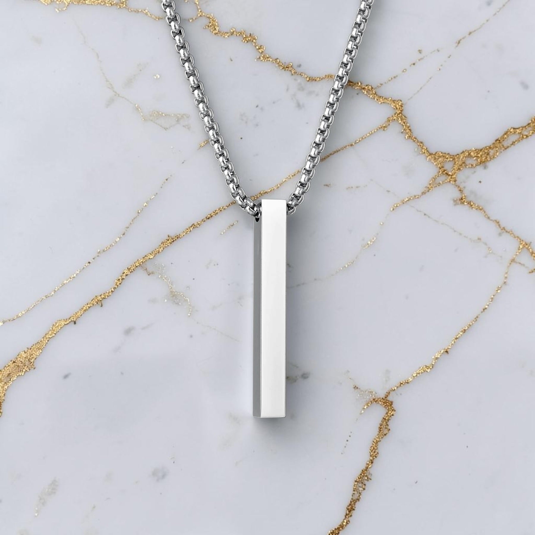 Stainless Steel Bar Necklace