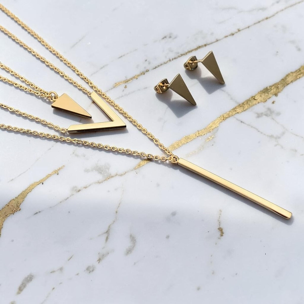 3 V-Shape Jewelry Set