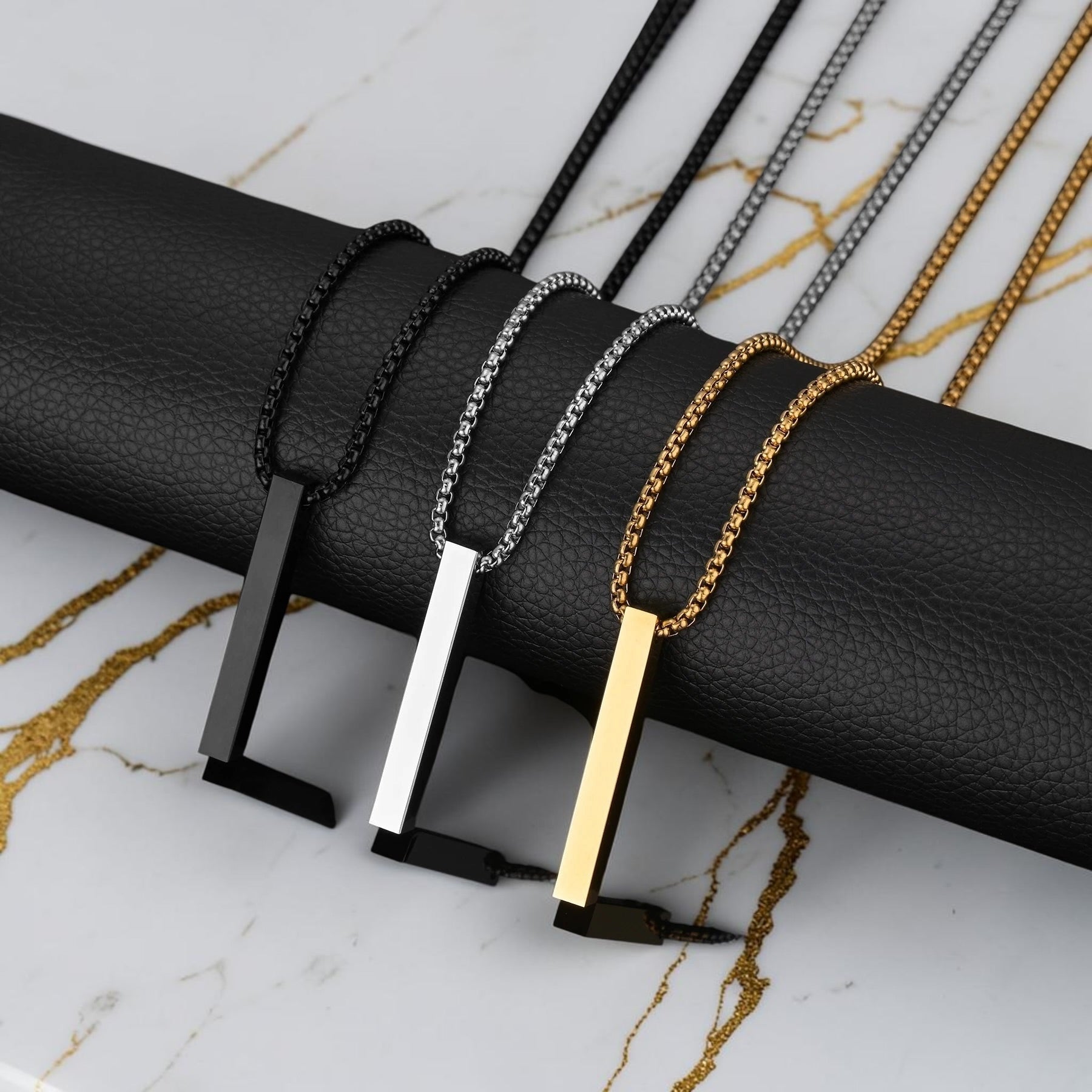 Stainless Steel Bar Necklace
